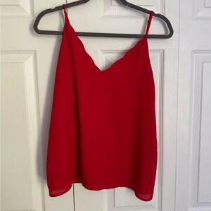 Socialite Red Camisole Top